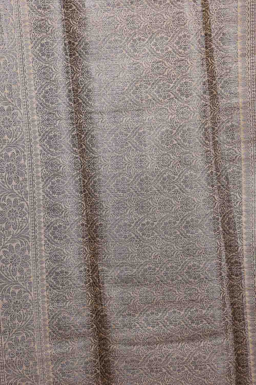 Sandal Color Tussar Banarasi Saree