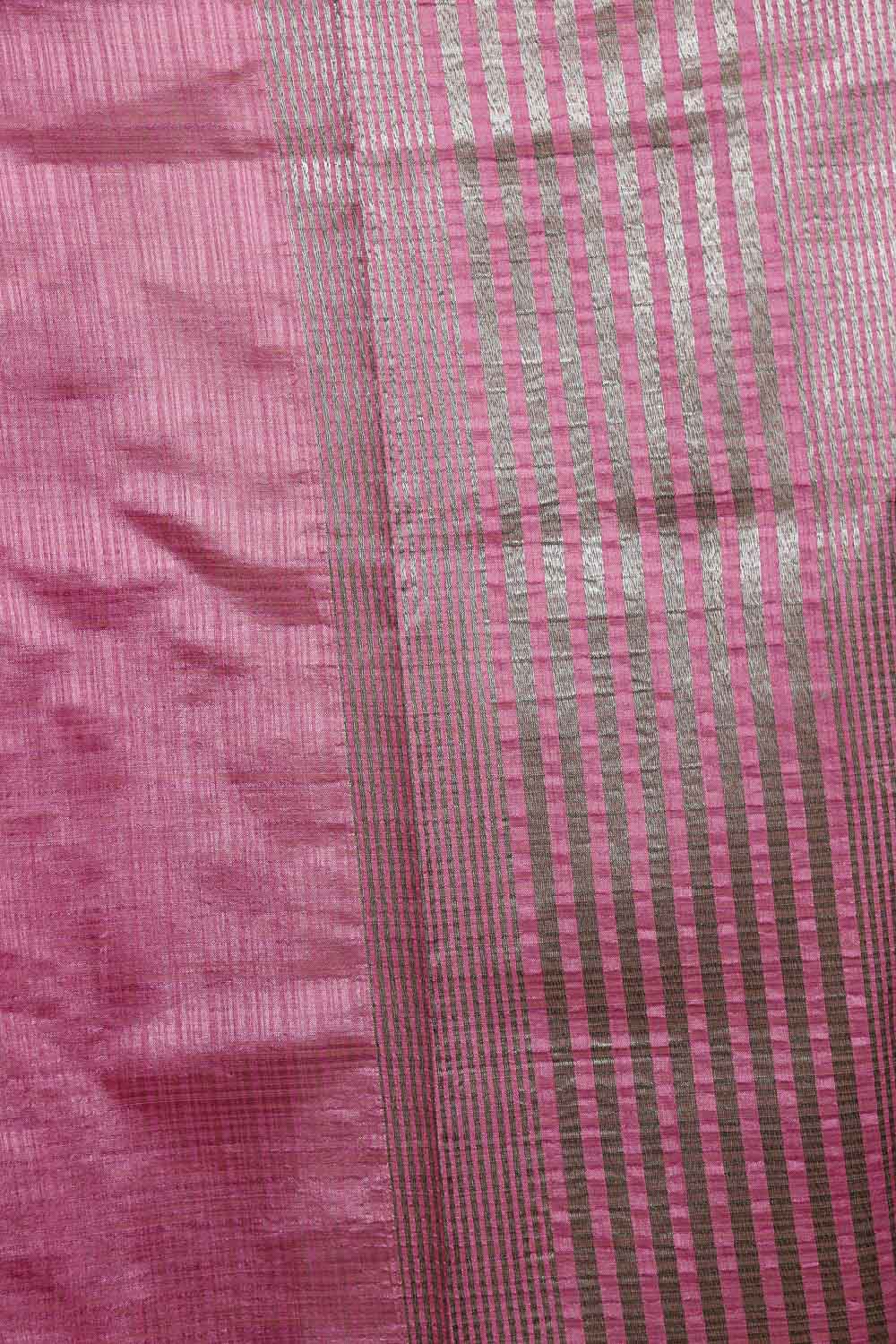Pink Semi Silk Saree