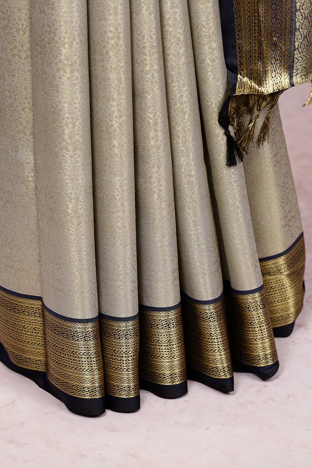Pastel Color Semi Silk Saree