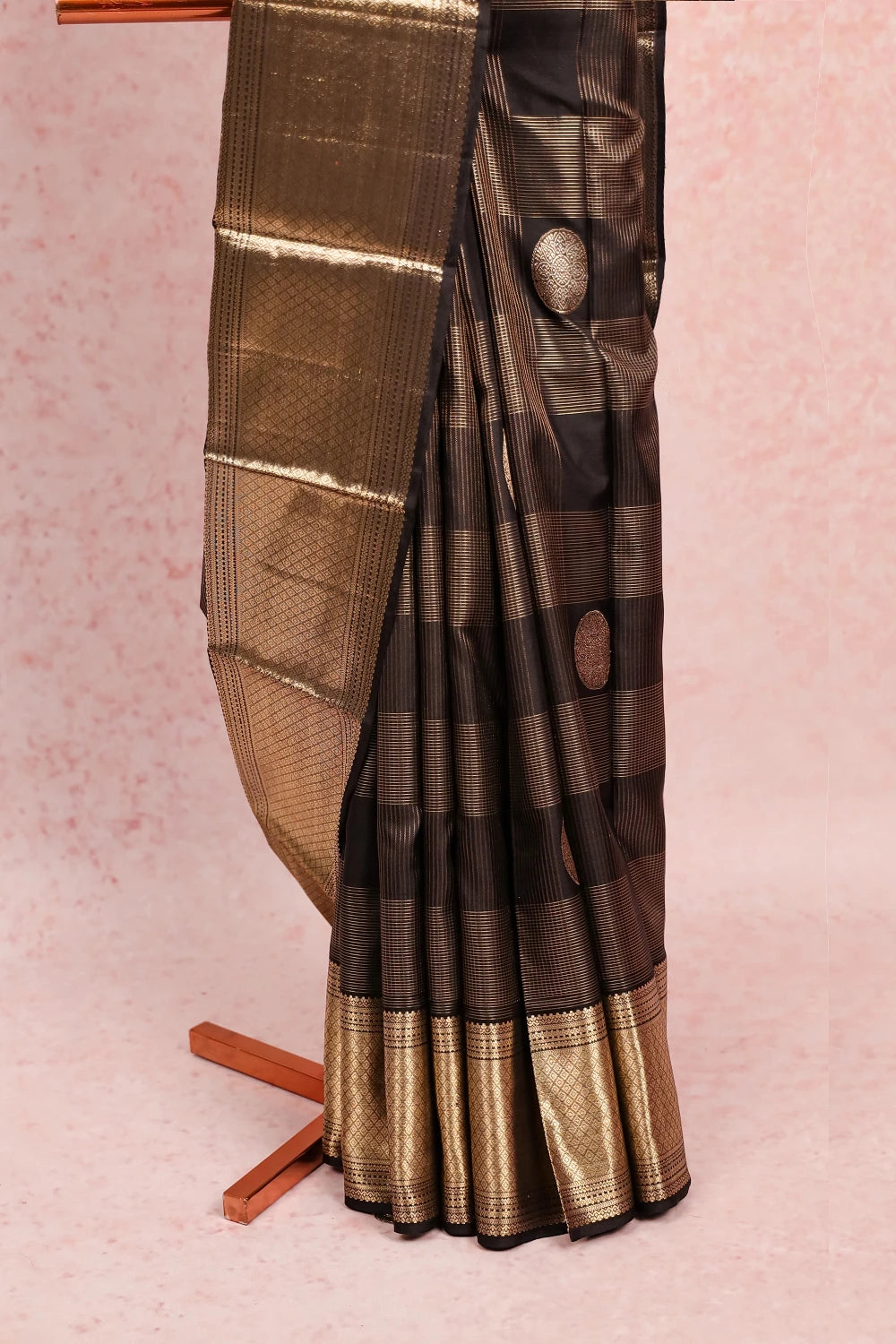 Black Kancheepuram Silk Saree