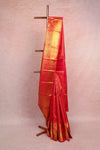 Reddish Pink Kancheepuram Silk Saree
