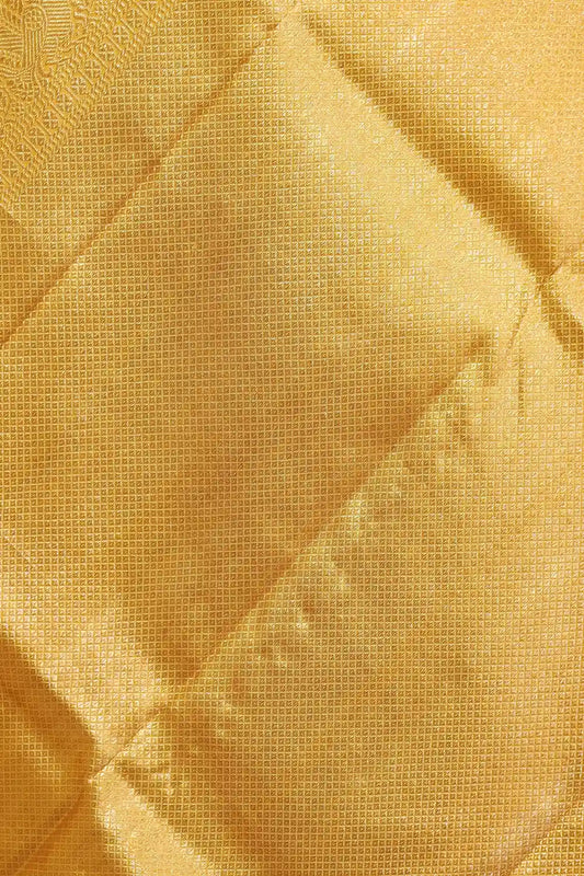 Yellow Kancheepuram Silk Saree