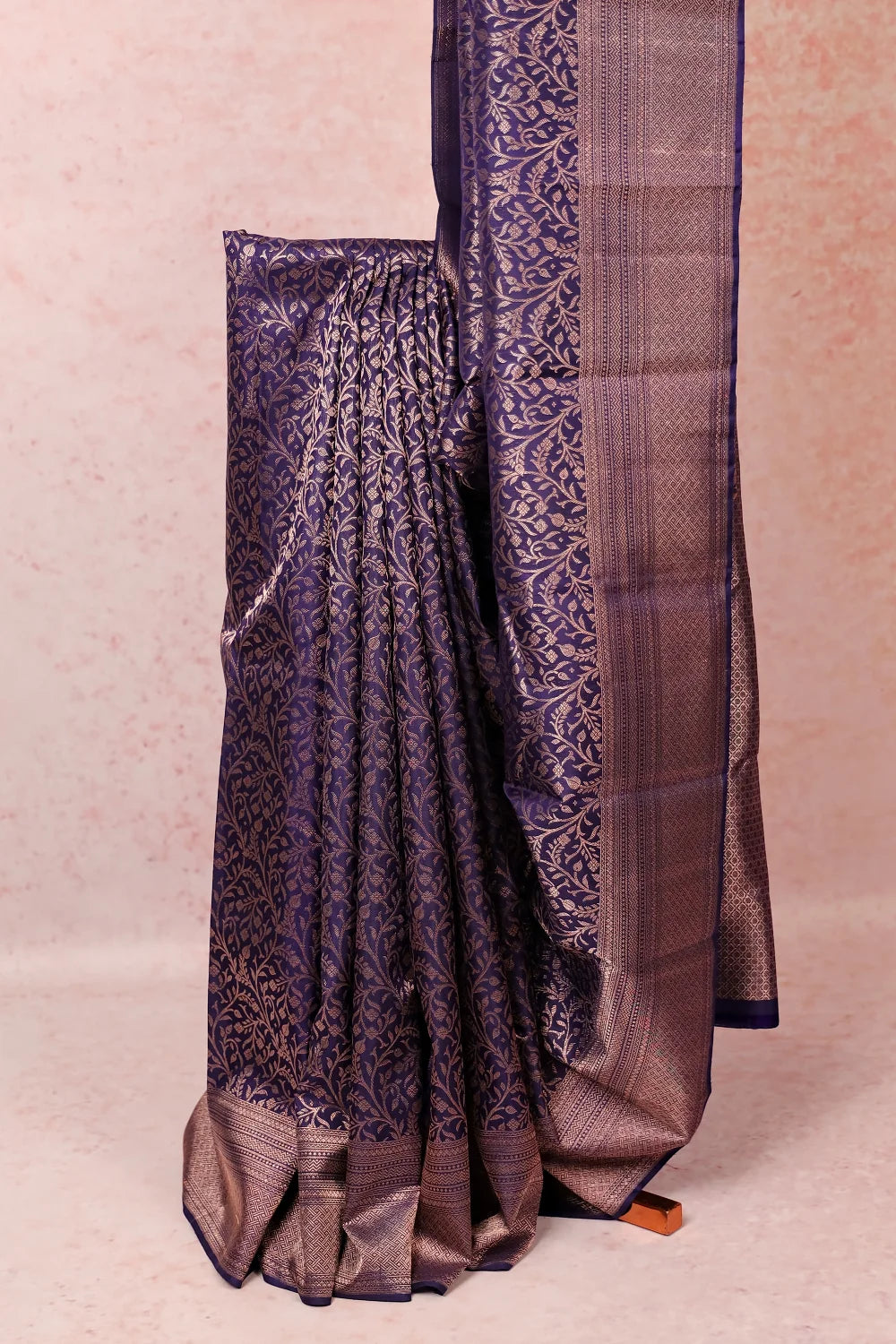 Navy Blue Kancheepuram Silk Saree