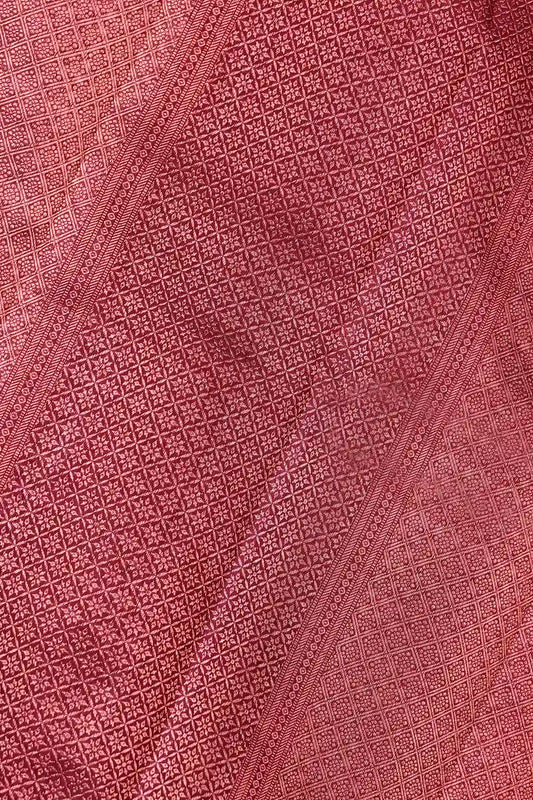 Dark Wine Kancheepuram Silk Saree