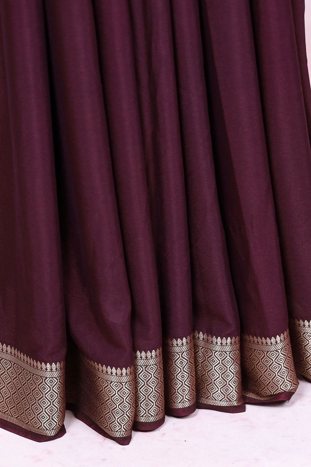Dark Purple Georgette Saree