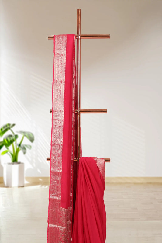 Red Georgette Saree