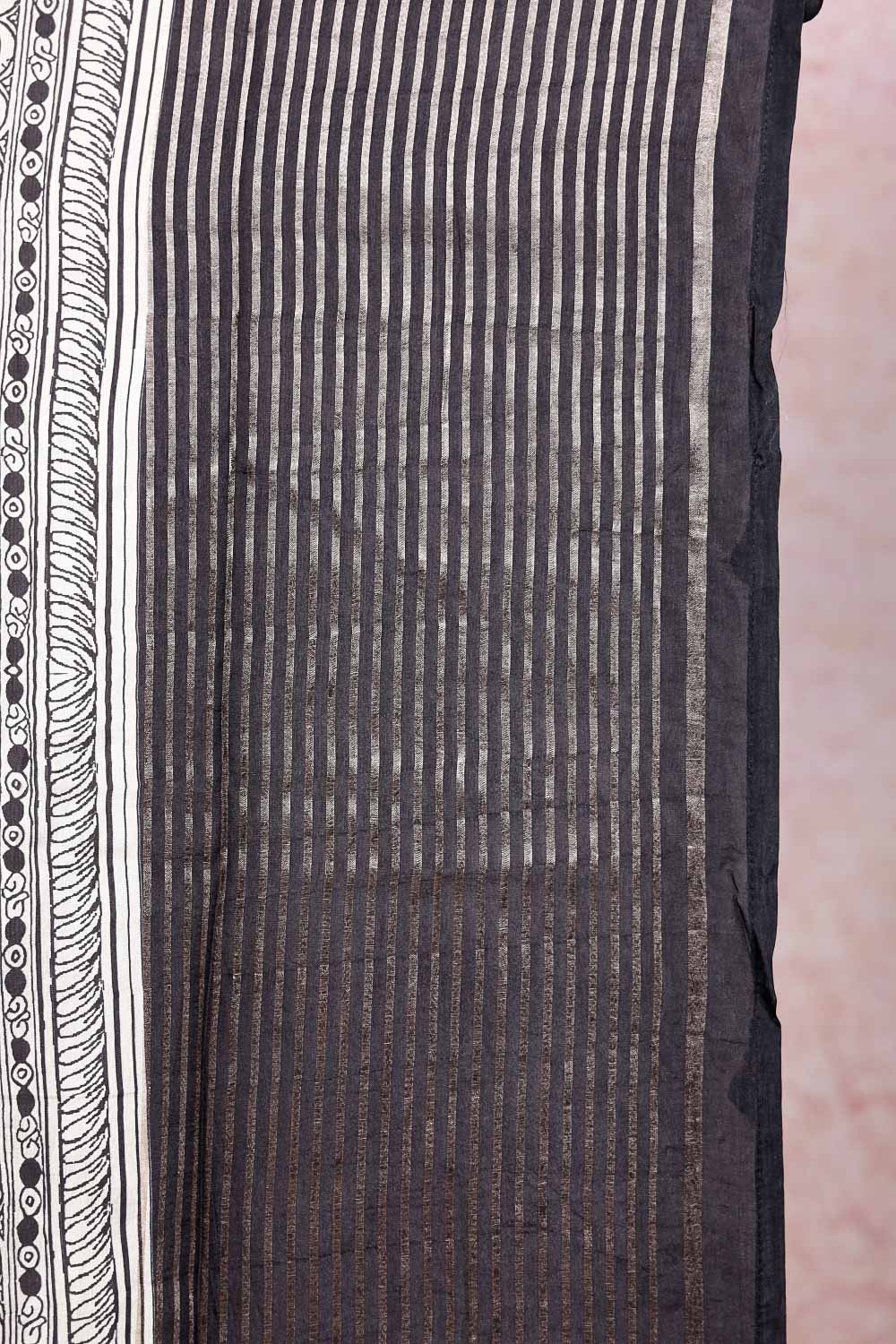 Black Dola Silk Saree