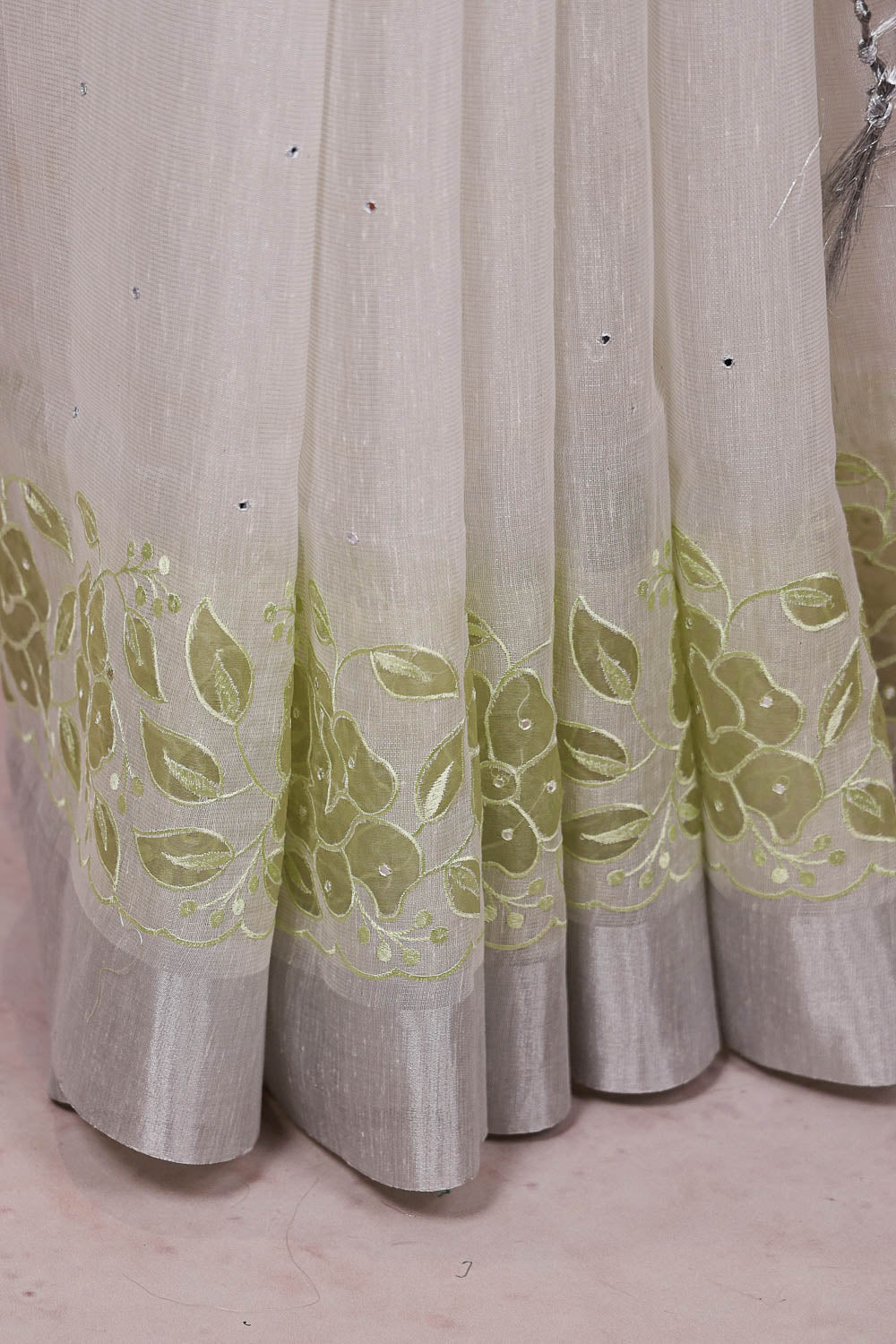 Off White Semi Tissue Saree