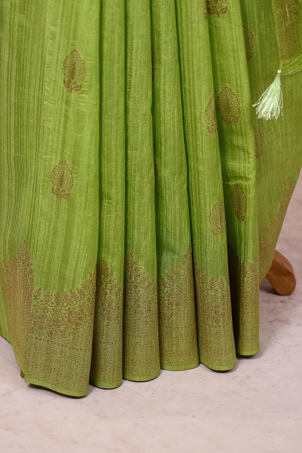 Green Semi Jute Saree