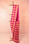 Magenta Pink Cotton Saree
