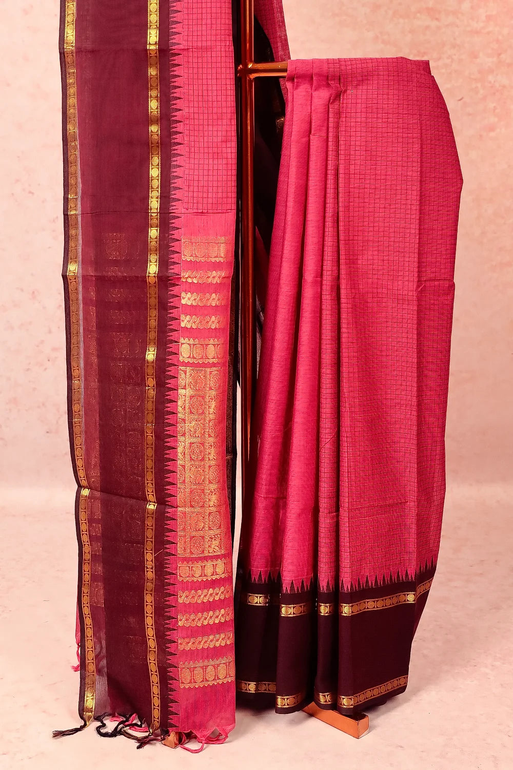 Purple Cotton Saree
