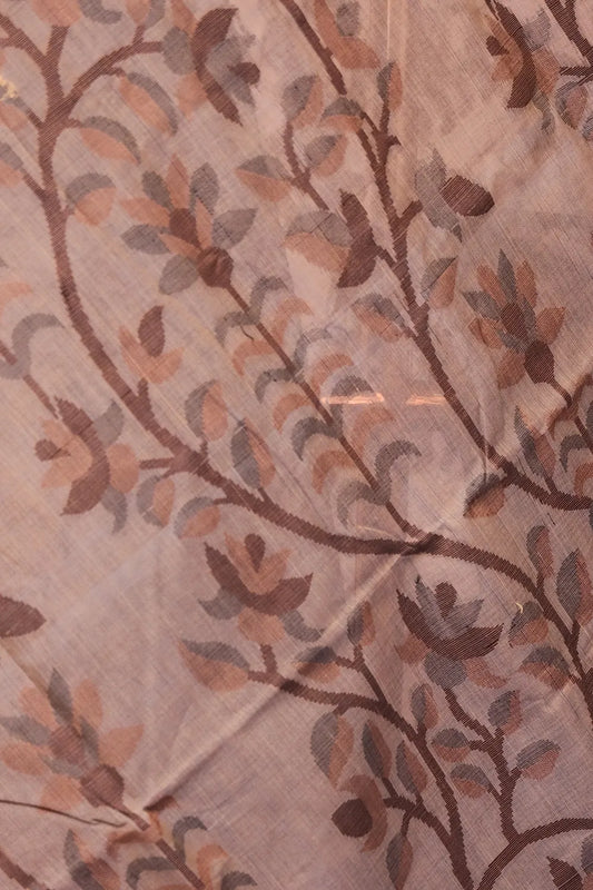 Cream Cotton Saree