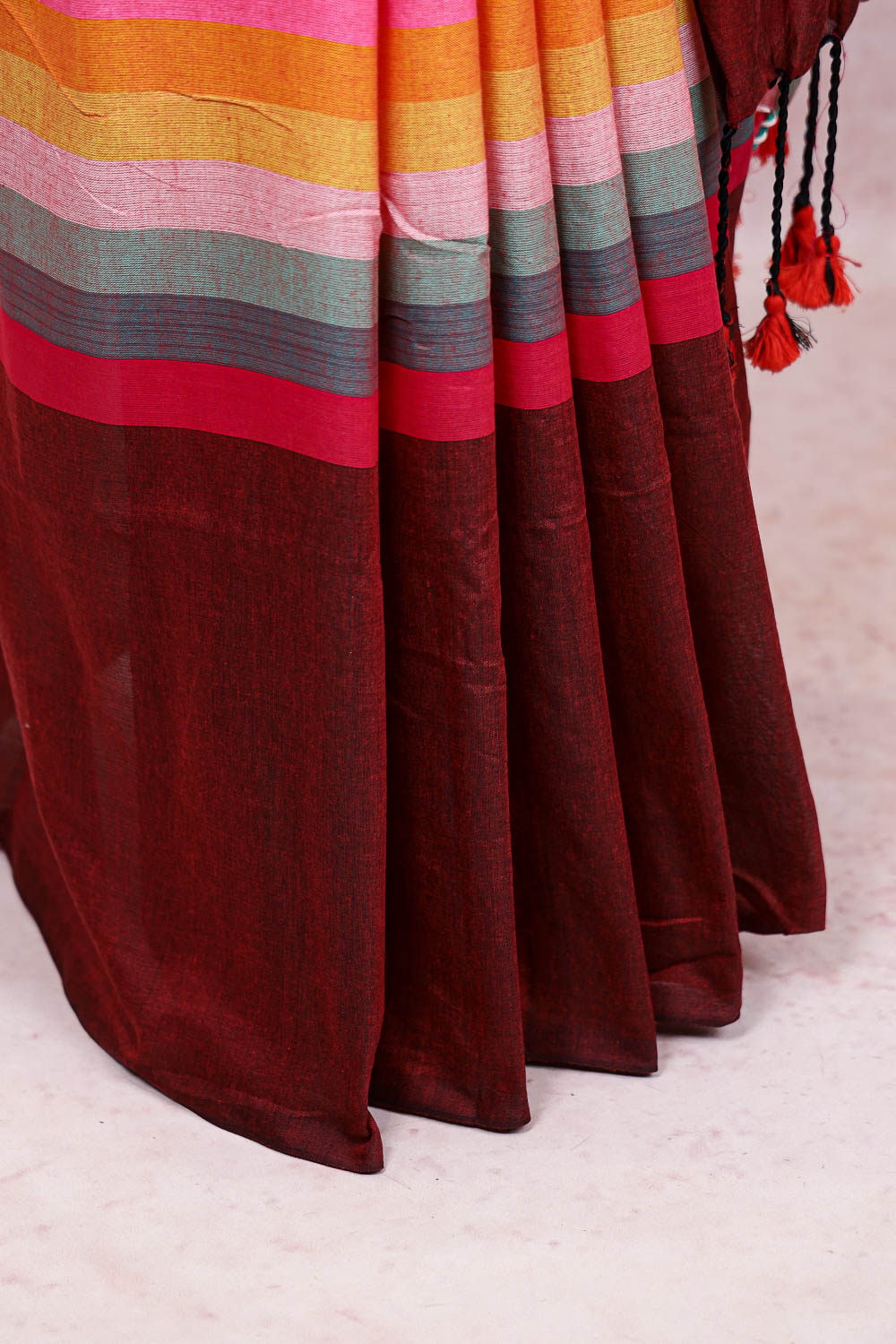Multi Color Mul Cotton Saree
