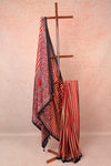 Brick Red Semi Modal Saree