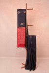 Navy Blue Cotton Silk Saree