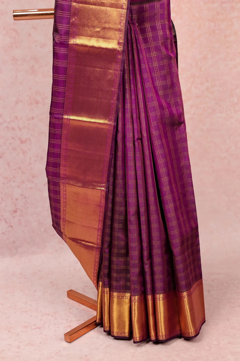 Purple Traditional Kancheepuram Silk Saree