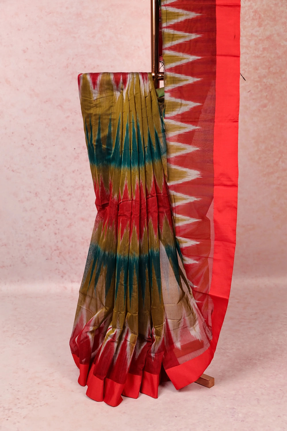 Multi Color Cotton Silk Saree