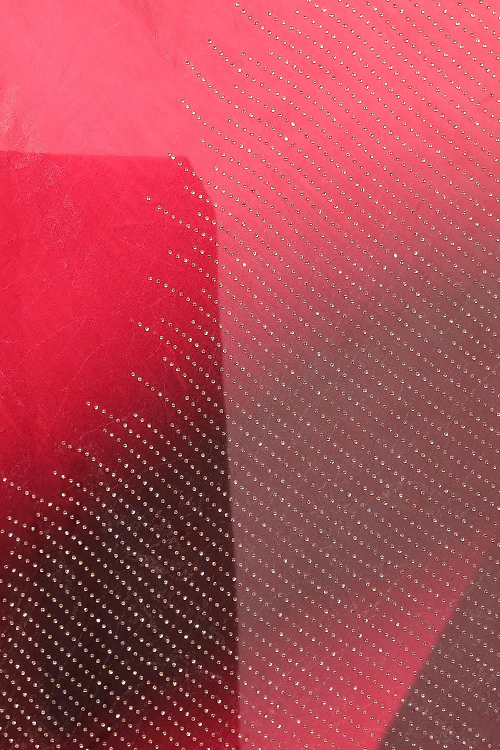 Red Velvet organza Saree