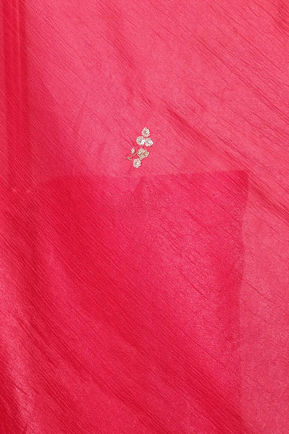 Red Crush Organza Saree