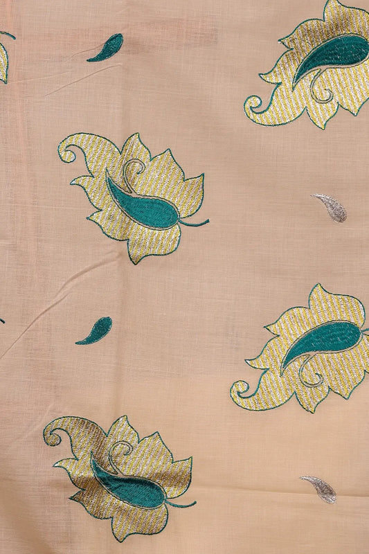Cream Cotton Kerala Saree