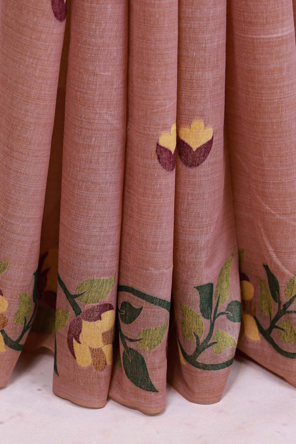 Chikku Color Semi Tussar Saree