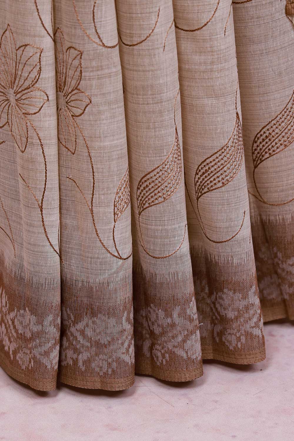 Light Grey Cotton Saree
