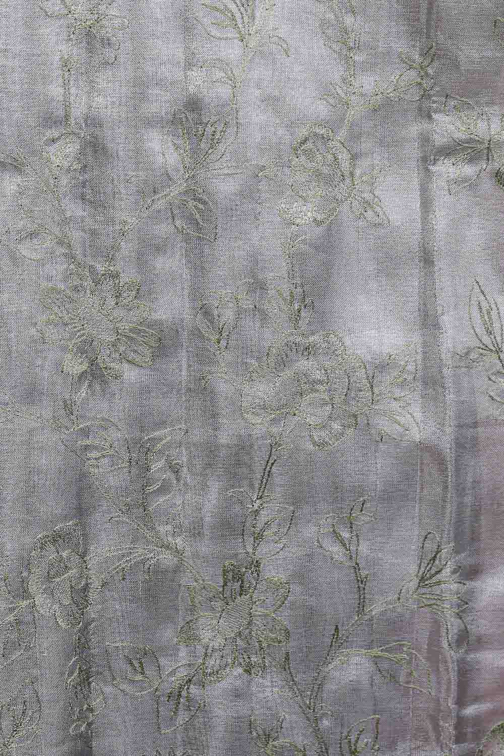 Silver Semi Tissue Saree