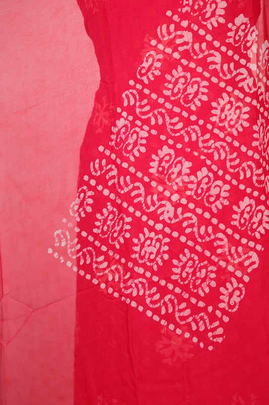 Rani Pink Georgette Self Design Unstitched Churidar Material