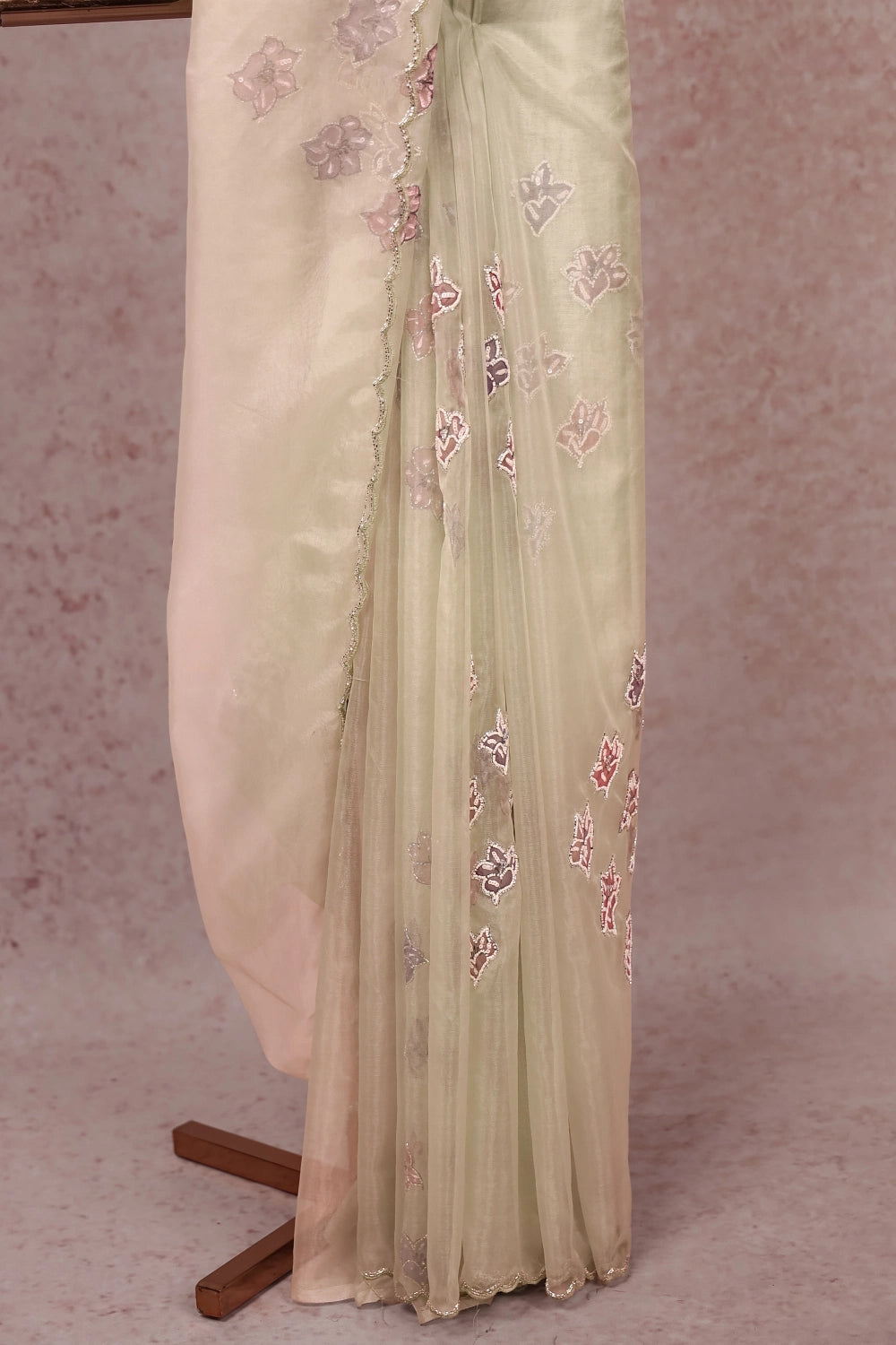 Light Green Organza Saree