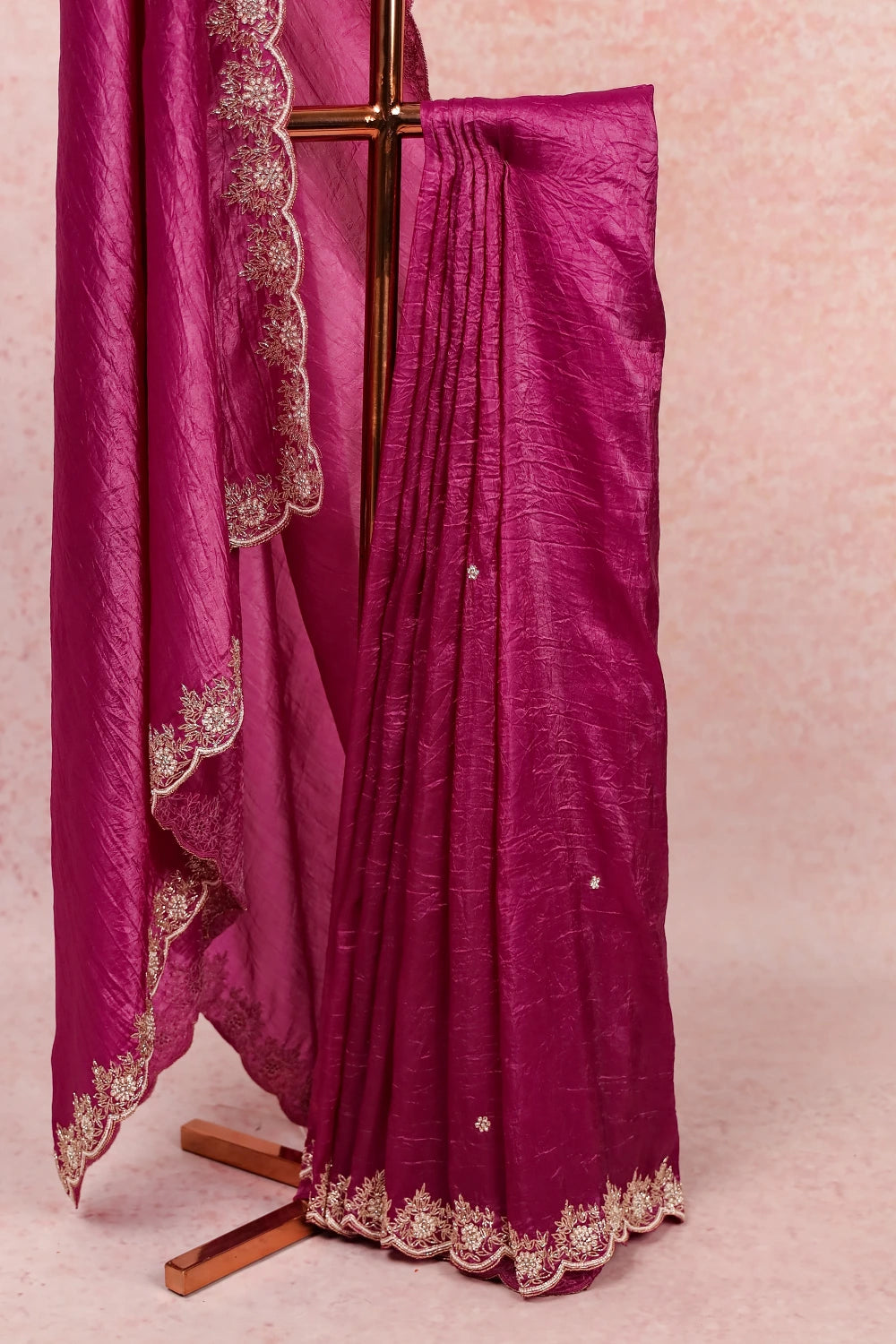 Violet Crush Organza Saree