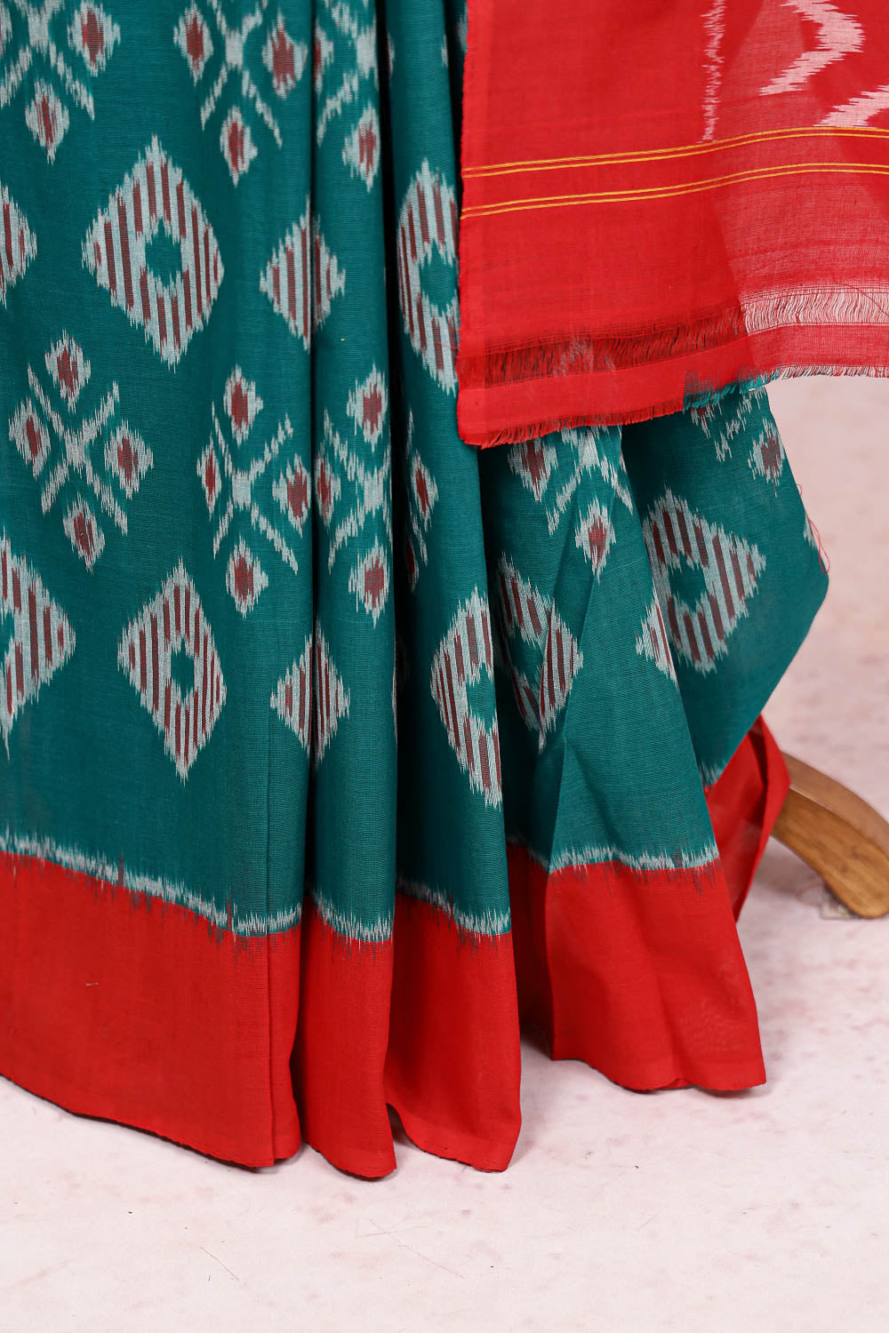 Green Cotton Saree
