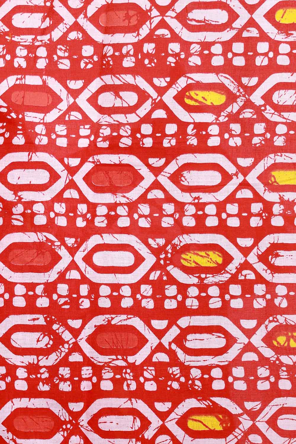 Red Cotton Saree
