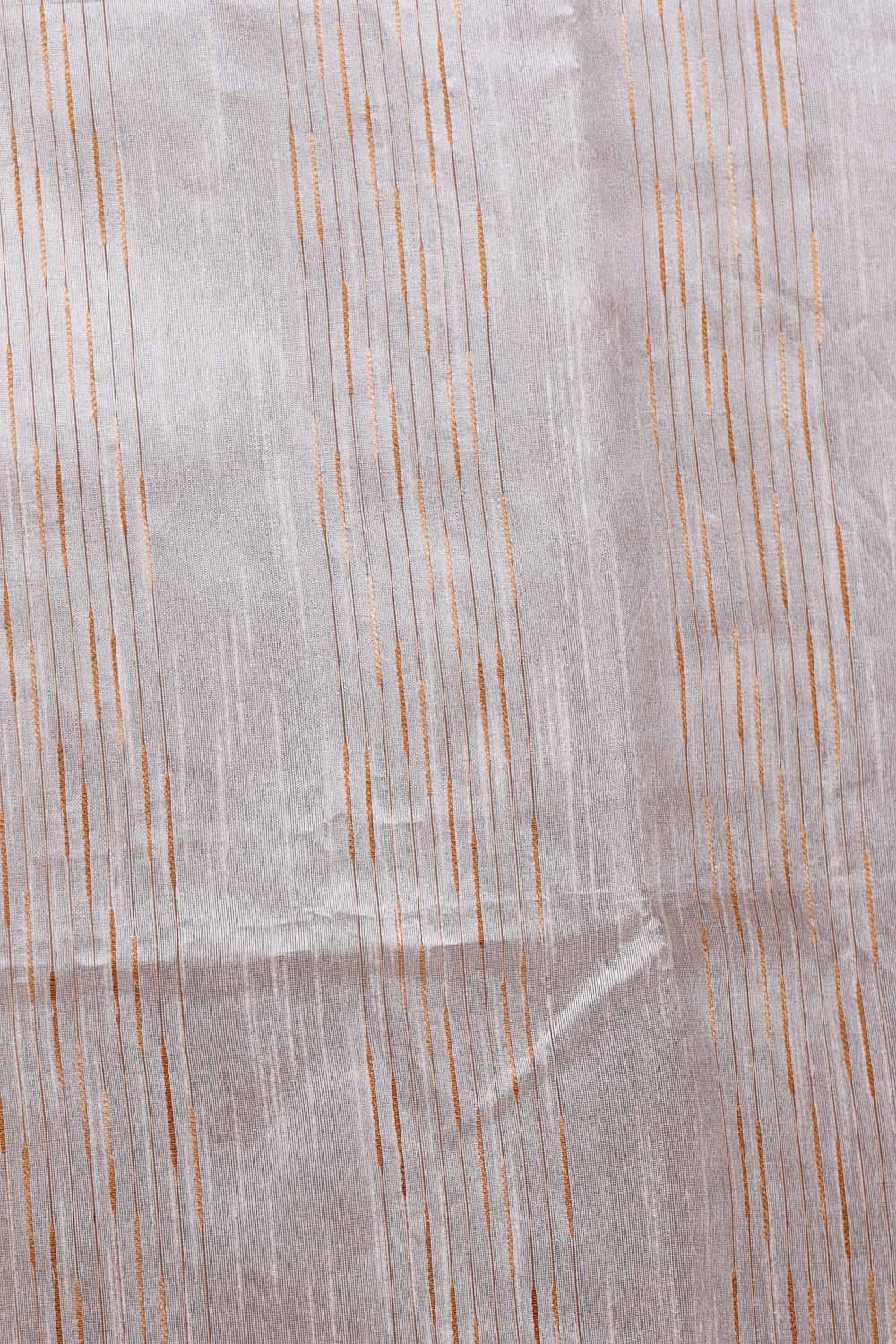 Cream Semi Jute Saree