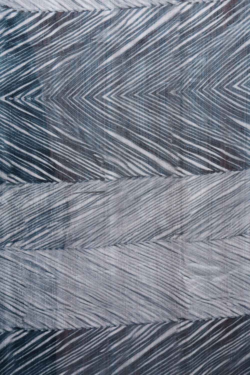 Blackish Blue Jute Chiffon Saree
