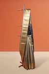 Gold Silver Semi Tissue Saree