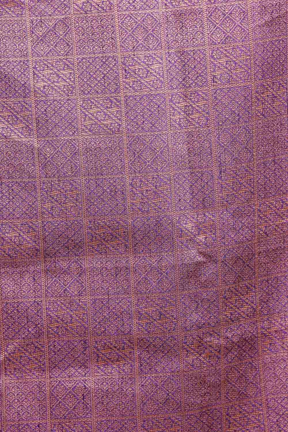 Violet Semi Jute Saree
