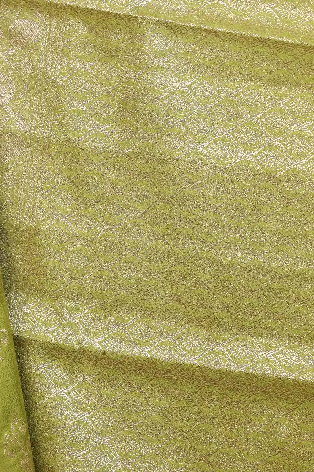 Mehandi Green Semi Jute Saree