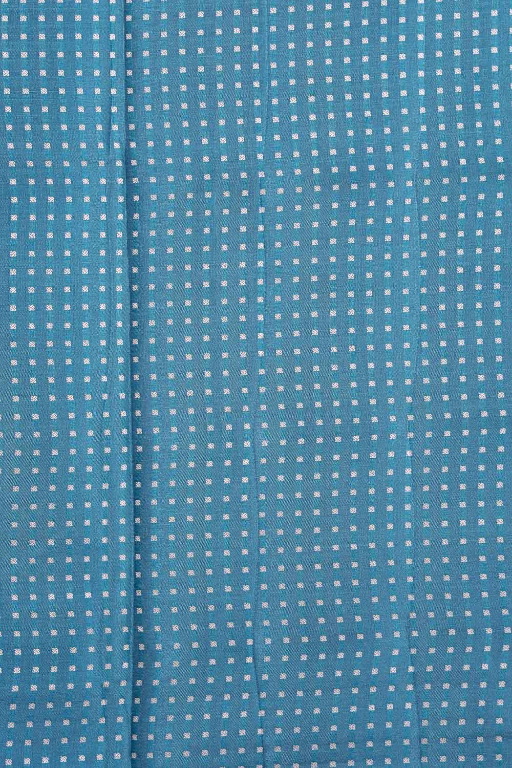 Light Blue Semi Tussar Saree