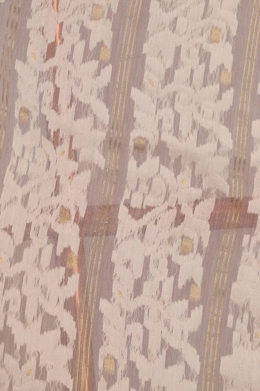 Cream Soft Cotton Saree