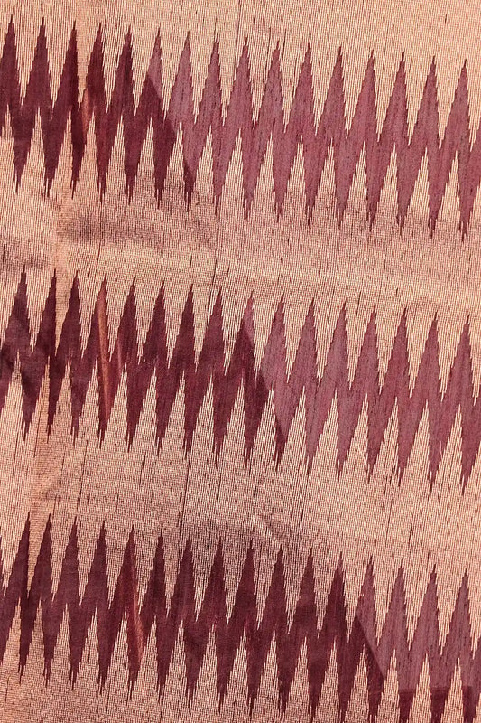 Dark Wine Semi Jute Saree