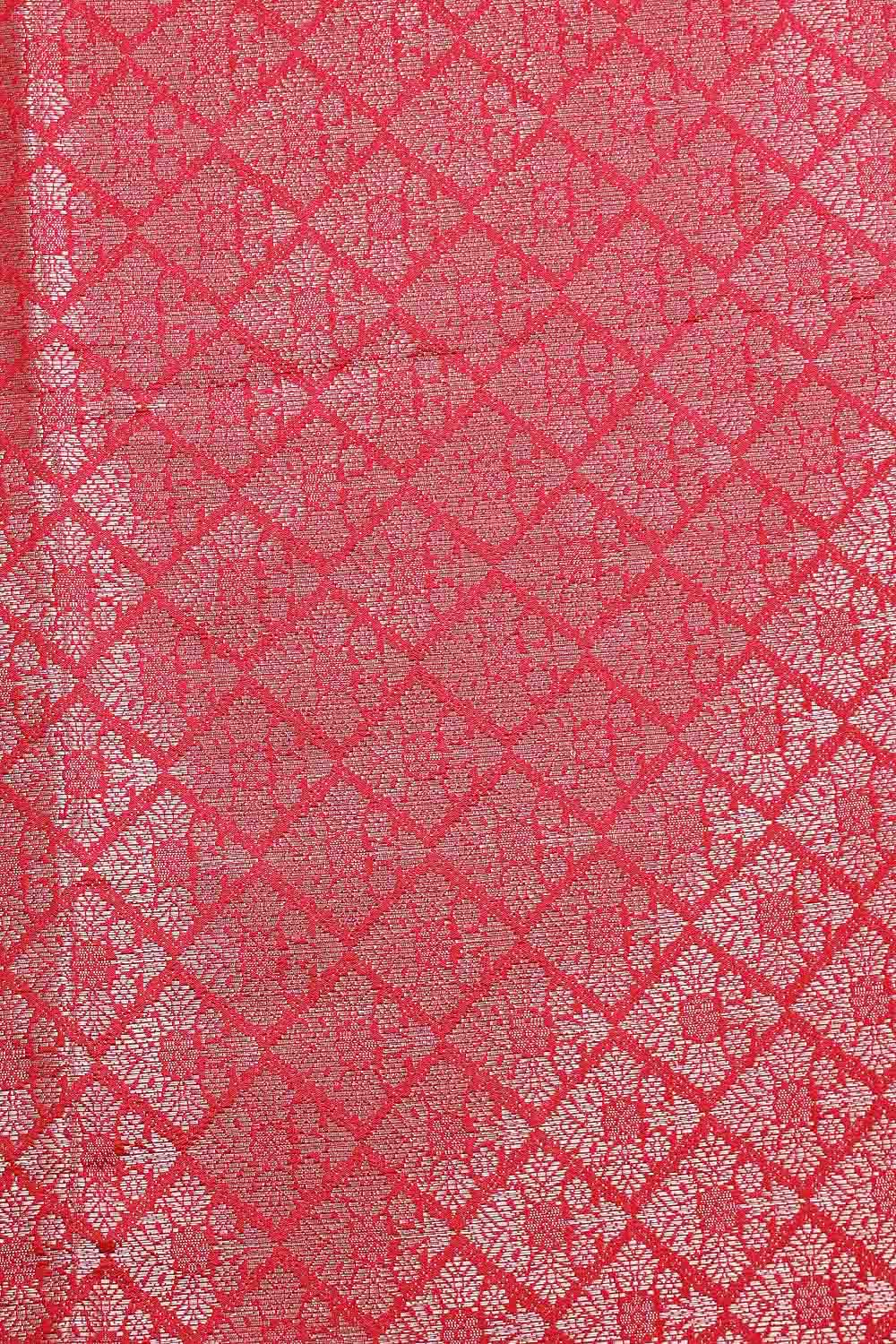 Maroon Semi Silk Saree