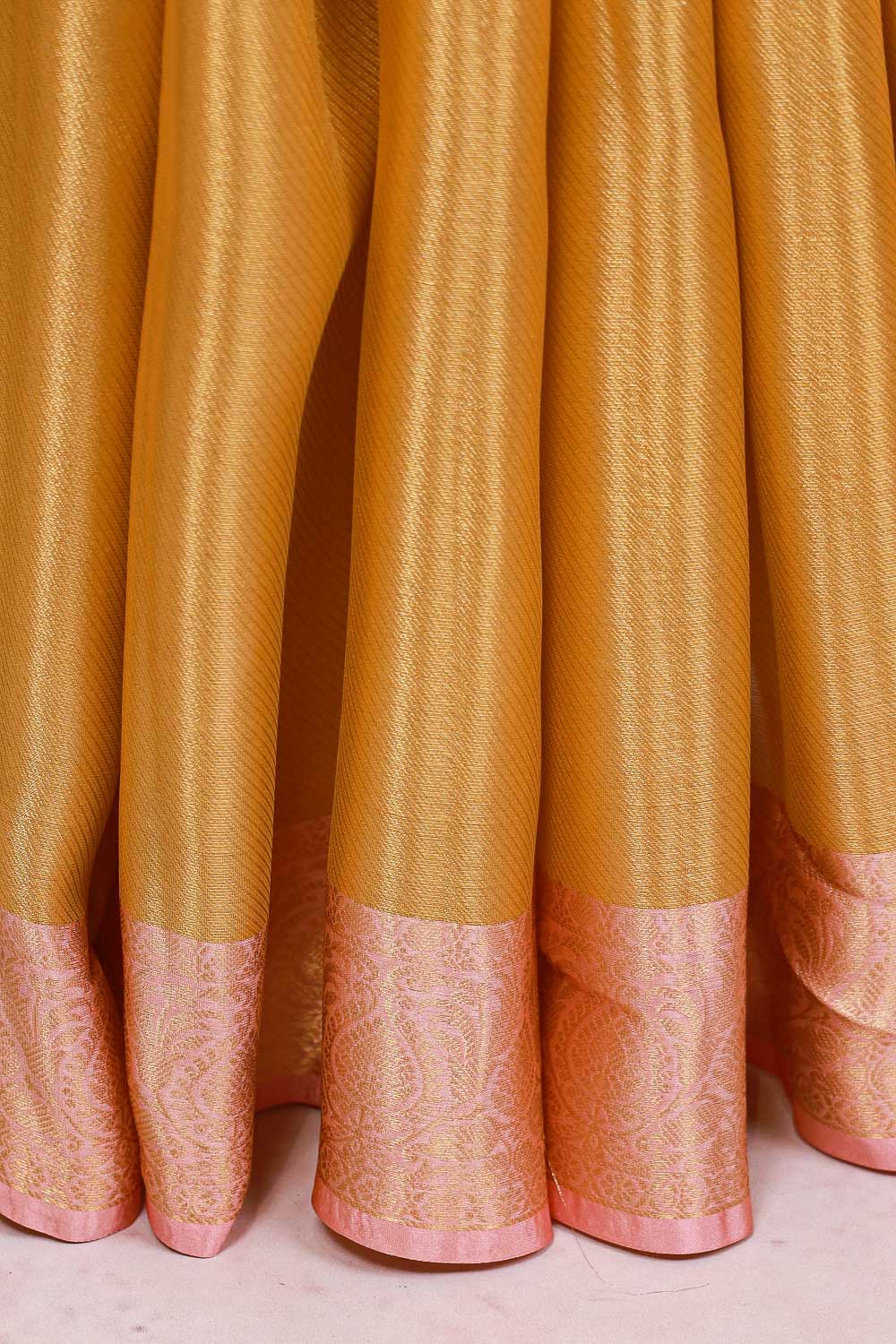 Gold Semi Tissue Saree
