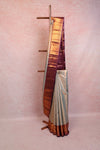 Pastel Blue Semi Kancheepuram Tissue Silk Saree
