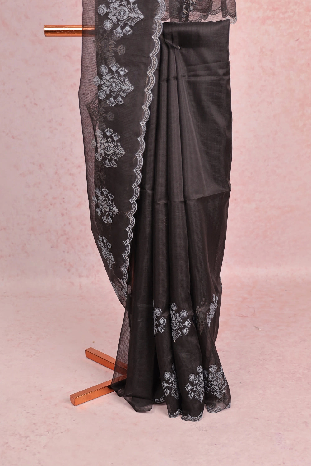 Black Silky Kota Saree