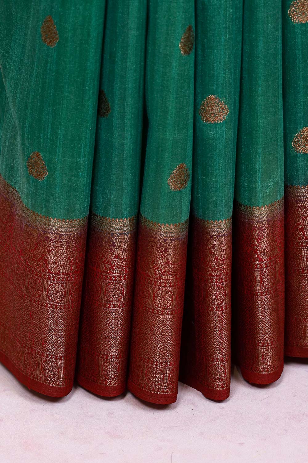 Green Semi Silk Saree