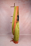 Lemon Green Cotton Silk Saree