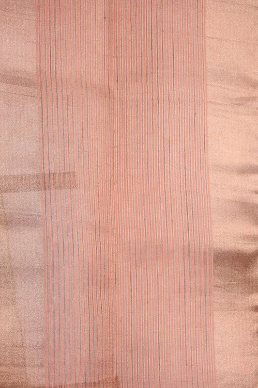 Light Maroon Chanderi Tissue Saree