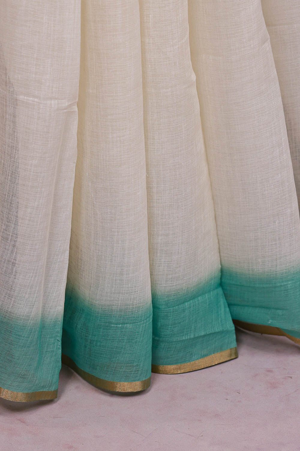 Off White Cotton Saree