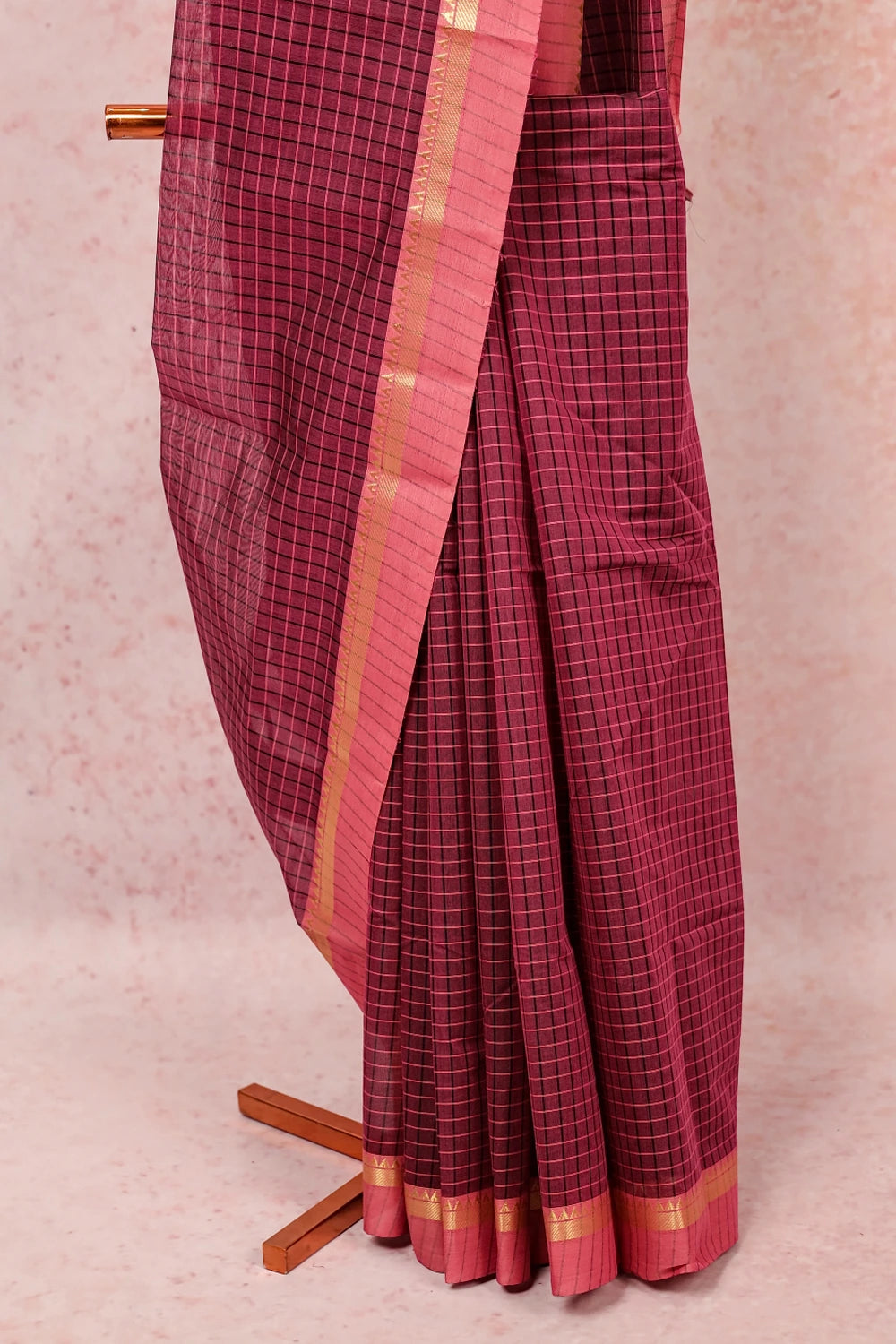 Purple Casual Cotton Saree