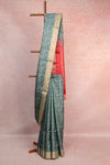 Ash Kancheepuram Soft Silk Saree